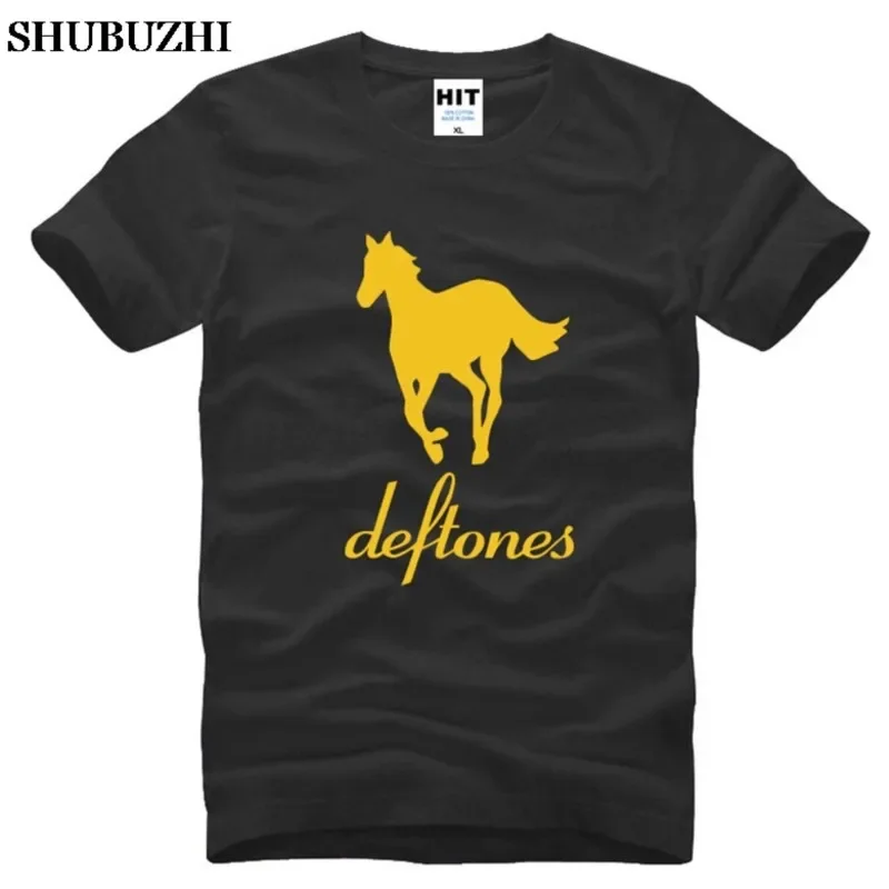 Deftones T Shirt Men New Printed Alternative Metal Rap T-shirt Summer Short Sleeve Cotton Rock Pop  Top Tees