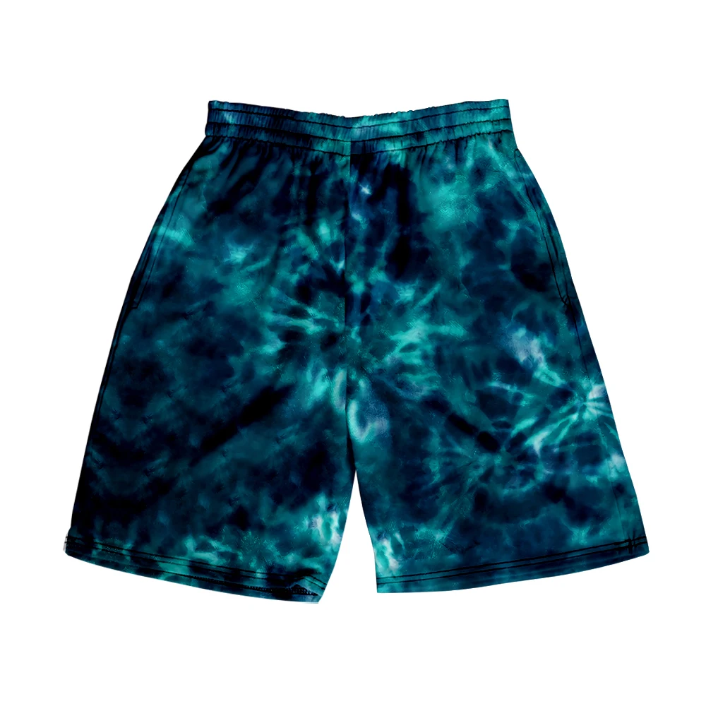 Pantalones cortos de playa Tie Dye para hombres y mujeres, ropa de pareja, impresión digital 3D, pantalones cortos casuales, tendencia de moda