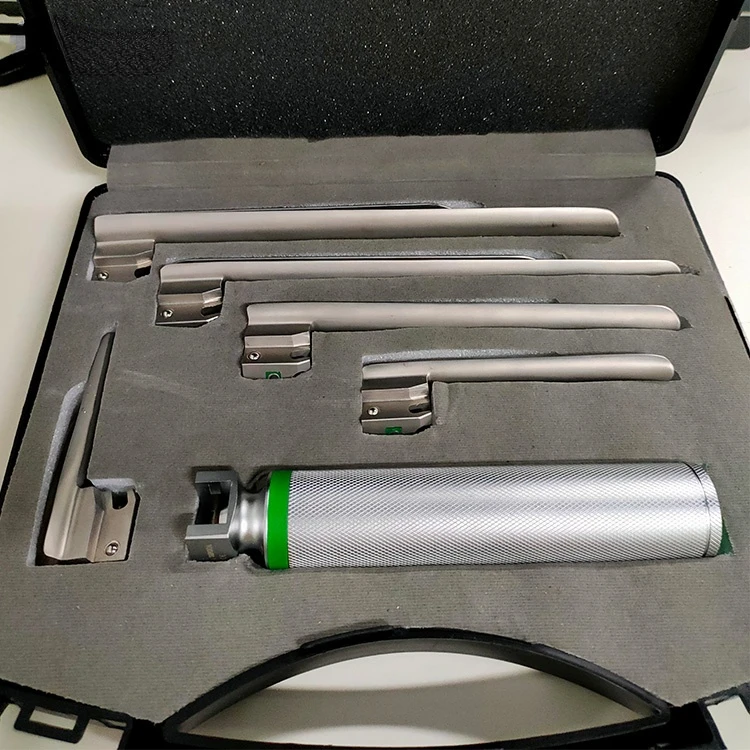 Medical Reusable Stainless Steel LED Light Source Anesthesia Laryngoscope Veterinary