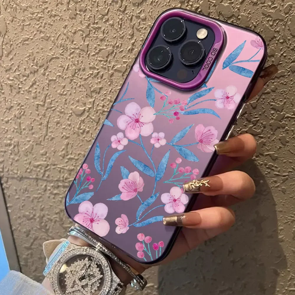 For Huawei Honor X6B X8B X7B X9B X50i X9A X8A Case Shockproof Protecto Phone Cases For Honor X7A Silvery Fashion Flower Cover