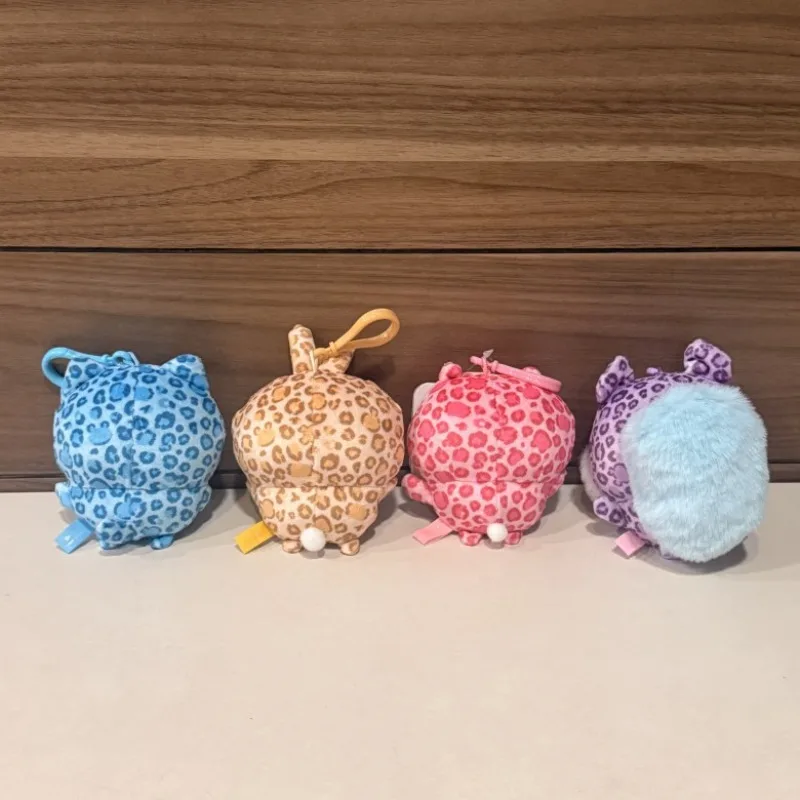 Leopard Pattern Series Hachiware Usagi Hanging Toy with Fur Cartoon Cute Style Car Interior Decoration Hanging Piece - view 4