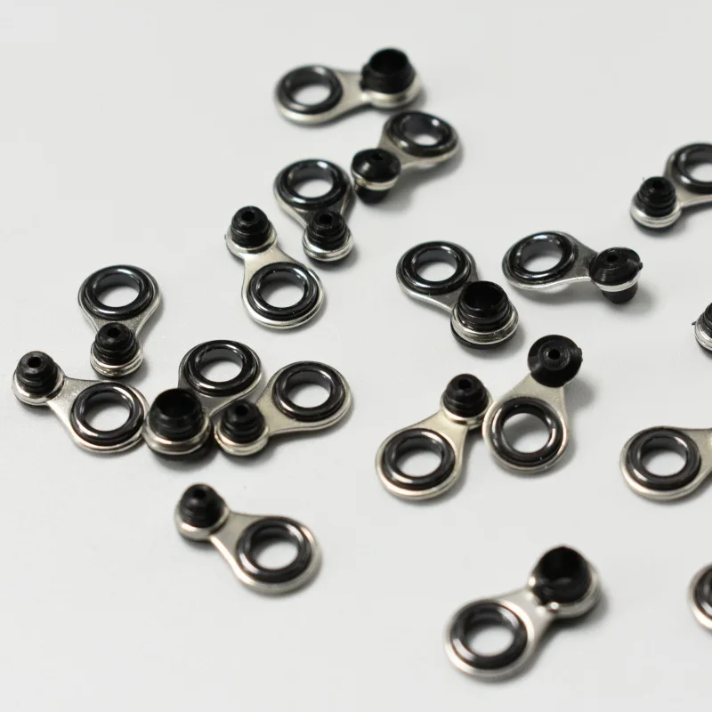48pcs Stainless Steel Fishing Rod Guides Rings  Tips Line Rings Pole Rod Repair Kit DIY Eye Rings Mixed Size Fishing Accessories