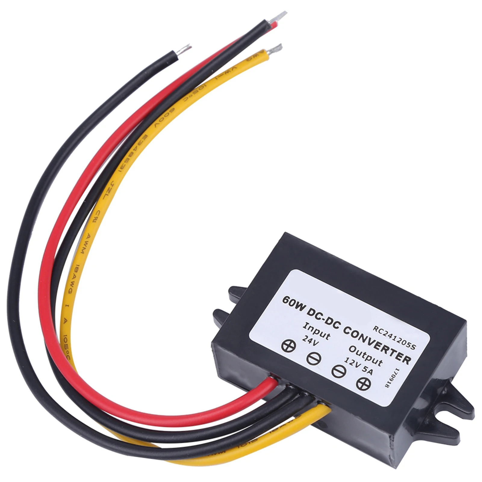 DC24V to 12V 5A 60W Step Down Converter Buck Voltage Regulator Module Waterproof IP68 with Over Current Over Voltage Over