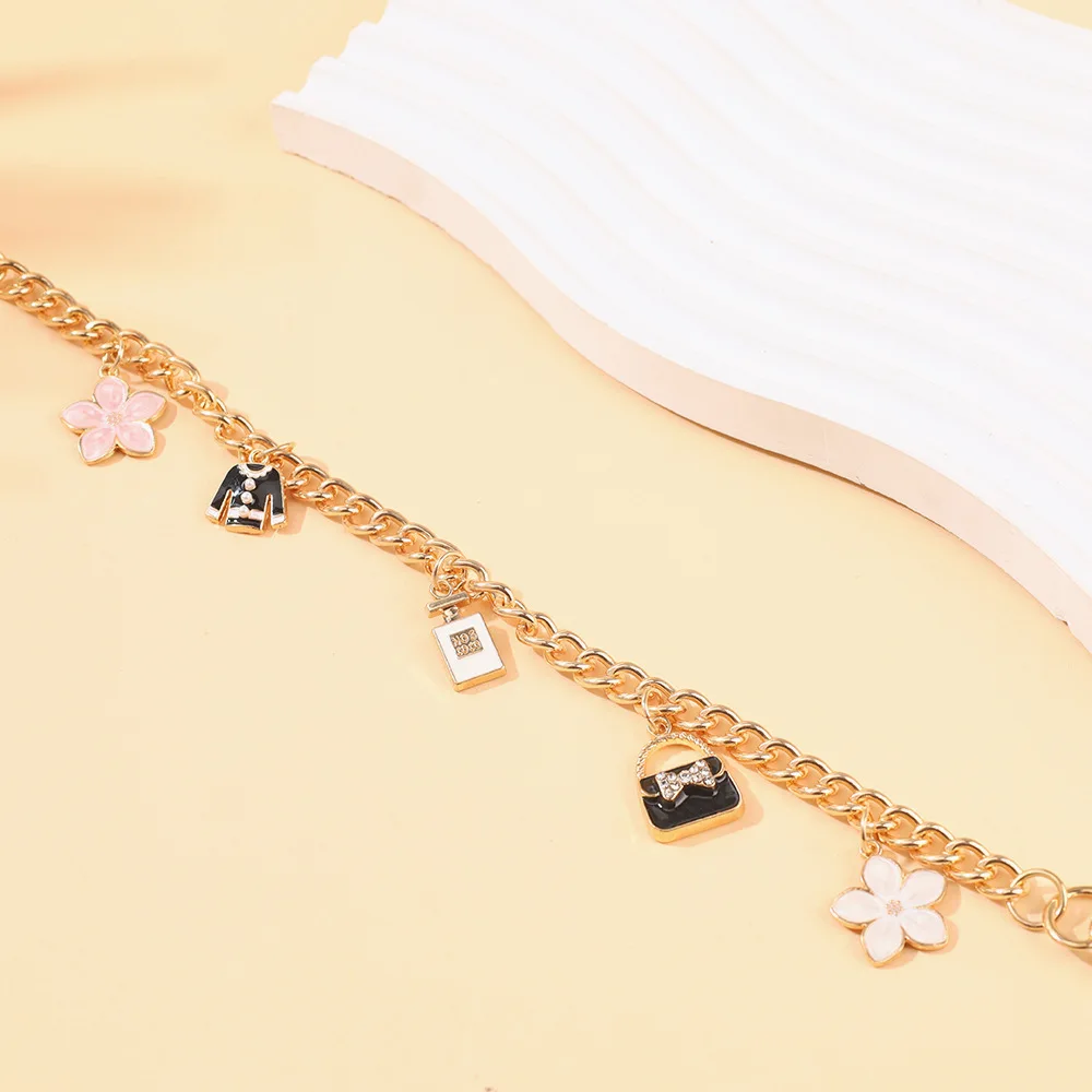 DIY携帯電話ケースアクセサリー、メタルチェーン、レザーキャリングチェーン