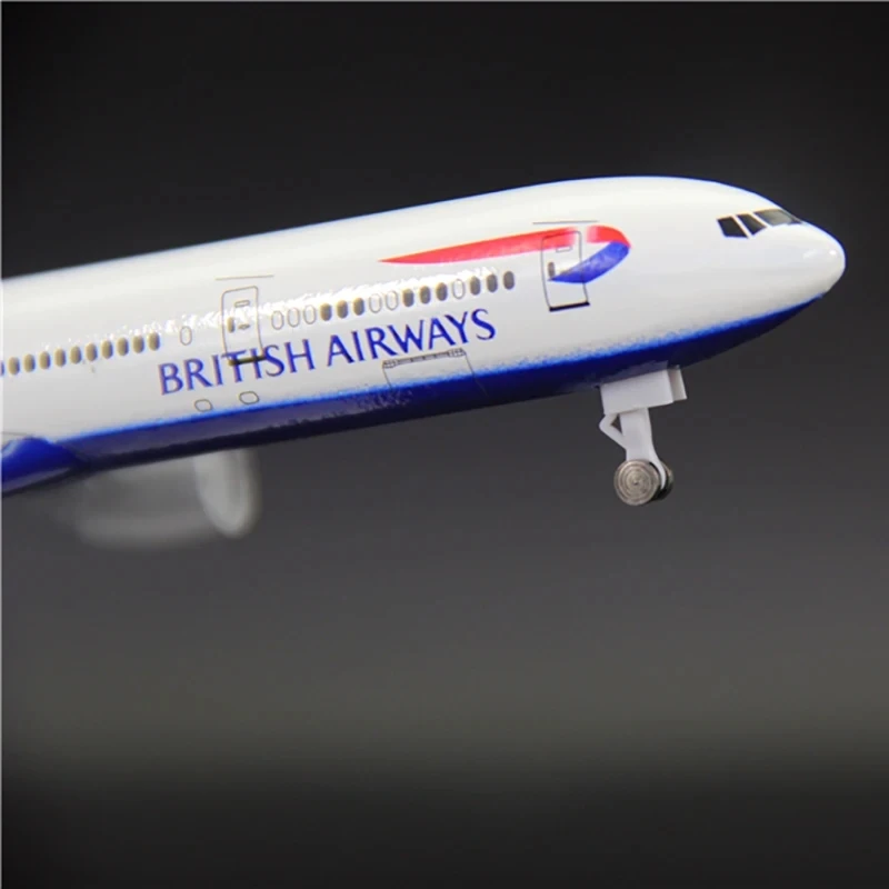 18CM B777-300 Model British airways Model Plane scale 1:400 Diecast Airplanes Plastic Base landing gears Alloy Aircraft Plane