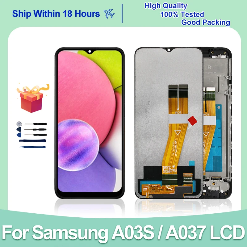 For Samsung Galaxy A03S LCD Display SM-A037F Touch Screen Digitizer For Galaxy SM-A037G SM-A037F/DS SM-A037M Replacement Parts