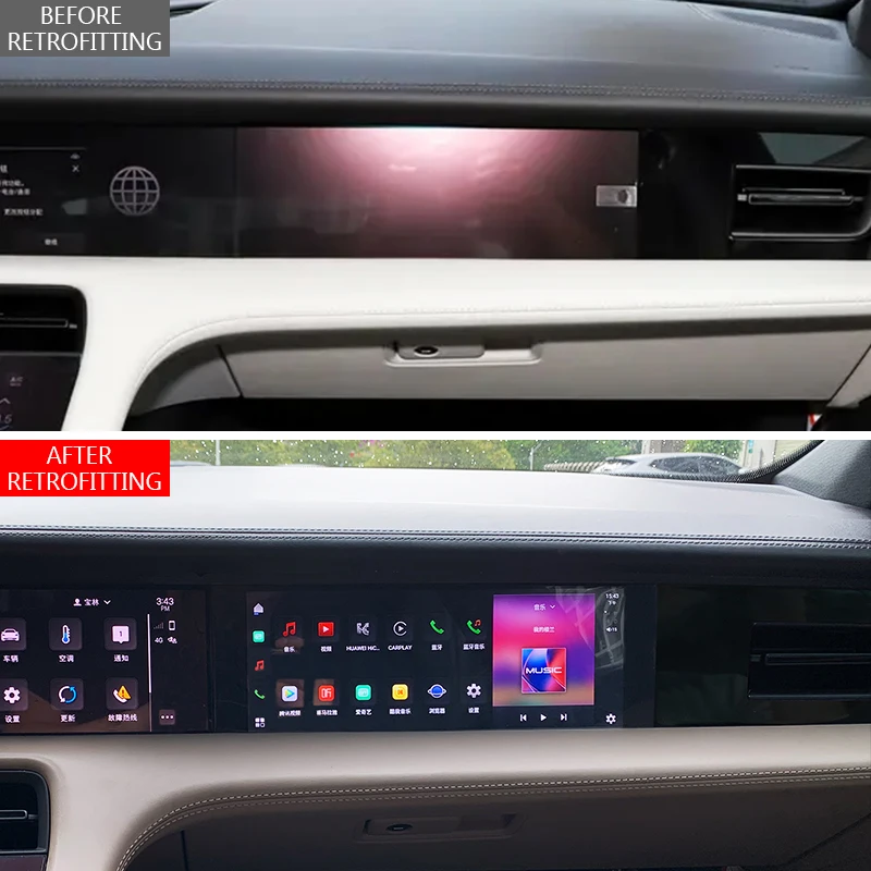2019-2024 Passenger Screen Entertainment System New Condition Navigation Multimedia Player with Cont for Taycan