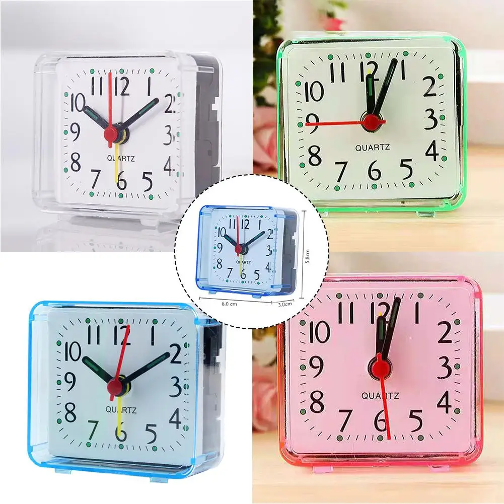 Digital Alarm Clock Bedside Small Alarm Clock Quartz Battery Operated Square Student Bedroom Wake Up With Beeping Sound home