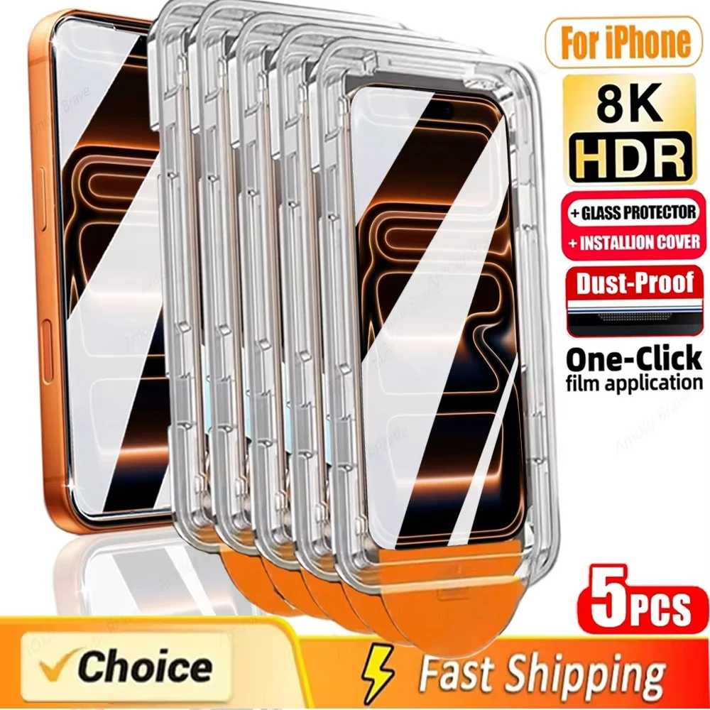 1-5PCS Fingerprint Unlock Tempered Glass For Samsung S26 Edge S25 Ultra S23 S22 Plus S24 FE Oleophobic Coating Screen Protectors