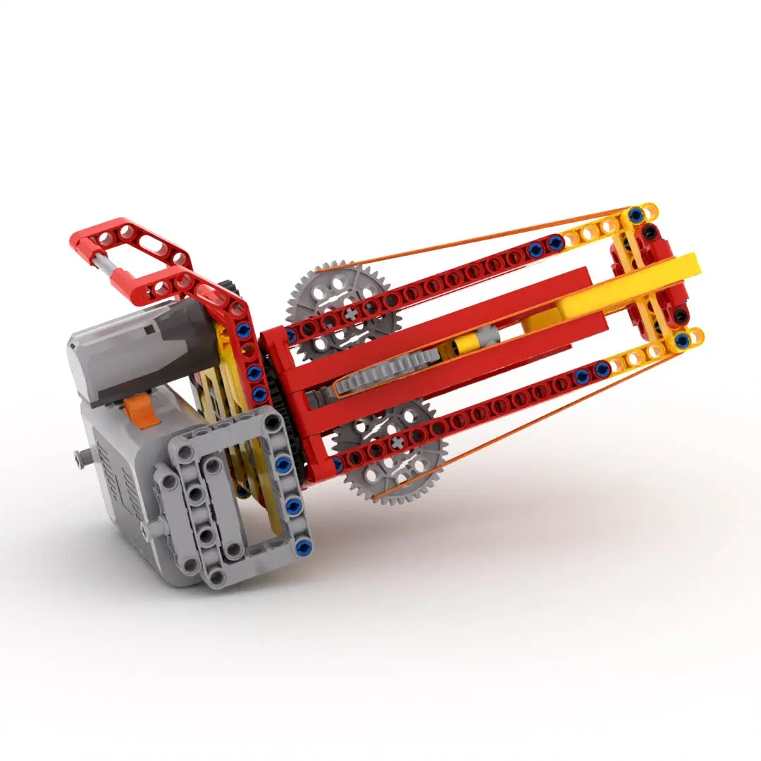 MOC STEM Technological Building Blocks Spring Gatling Model Science Toys For Student Antistress Assembly Bricks Teaching Aid Kit