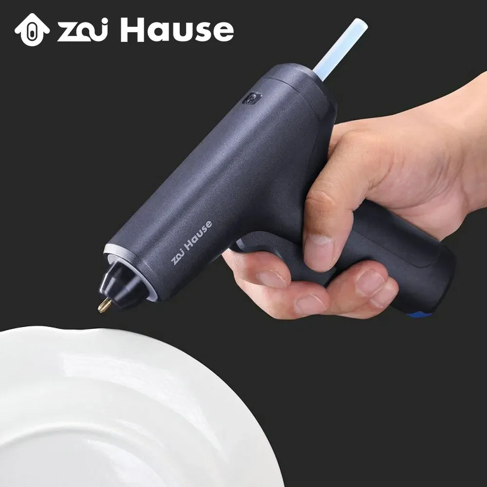 家庭用のワイヤレスレスグルーガン,強力な加熱ガンキット,プレミアム接着剤スティック付き