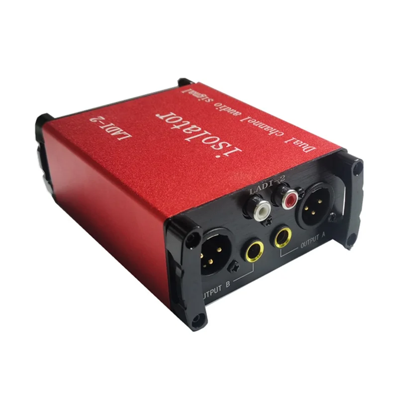 New--XLR 6.35Mm Audio Isolator Current Sound Noise Reduction Common Ground Filter DI Box Port