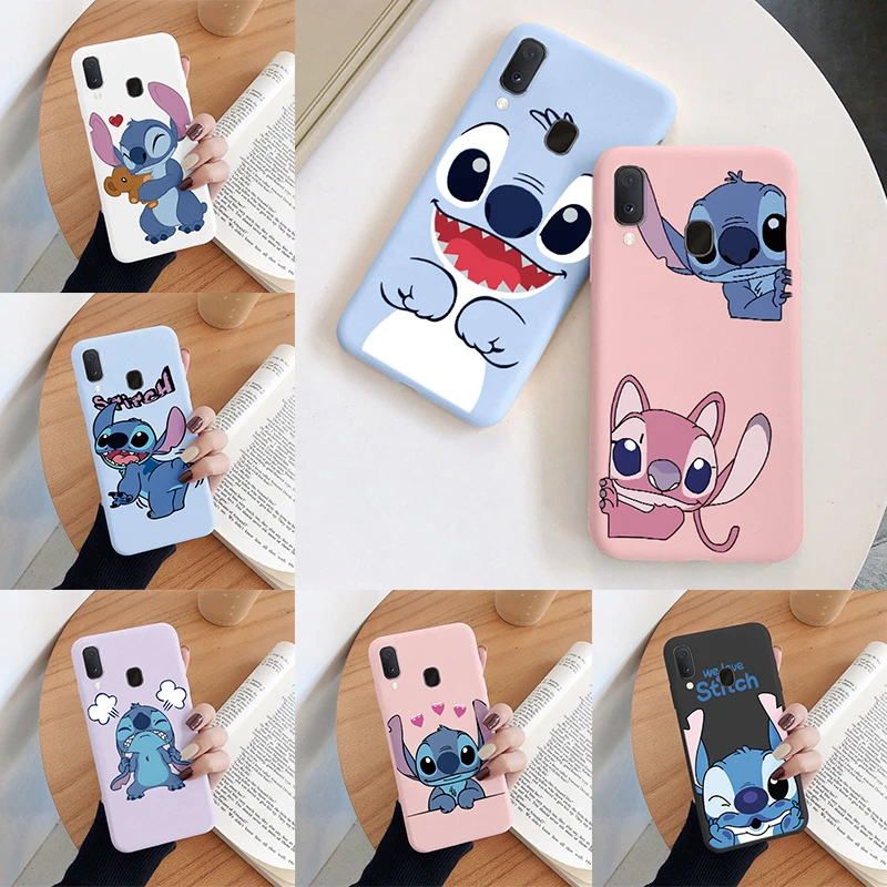 Lilo Stitch Phone Case For Samsung Galaxy A20E A20S Camera Protect Soft Cover Silicone Cute Cartoon Funda For Samsung A 20E Bags