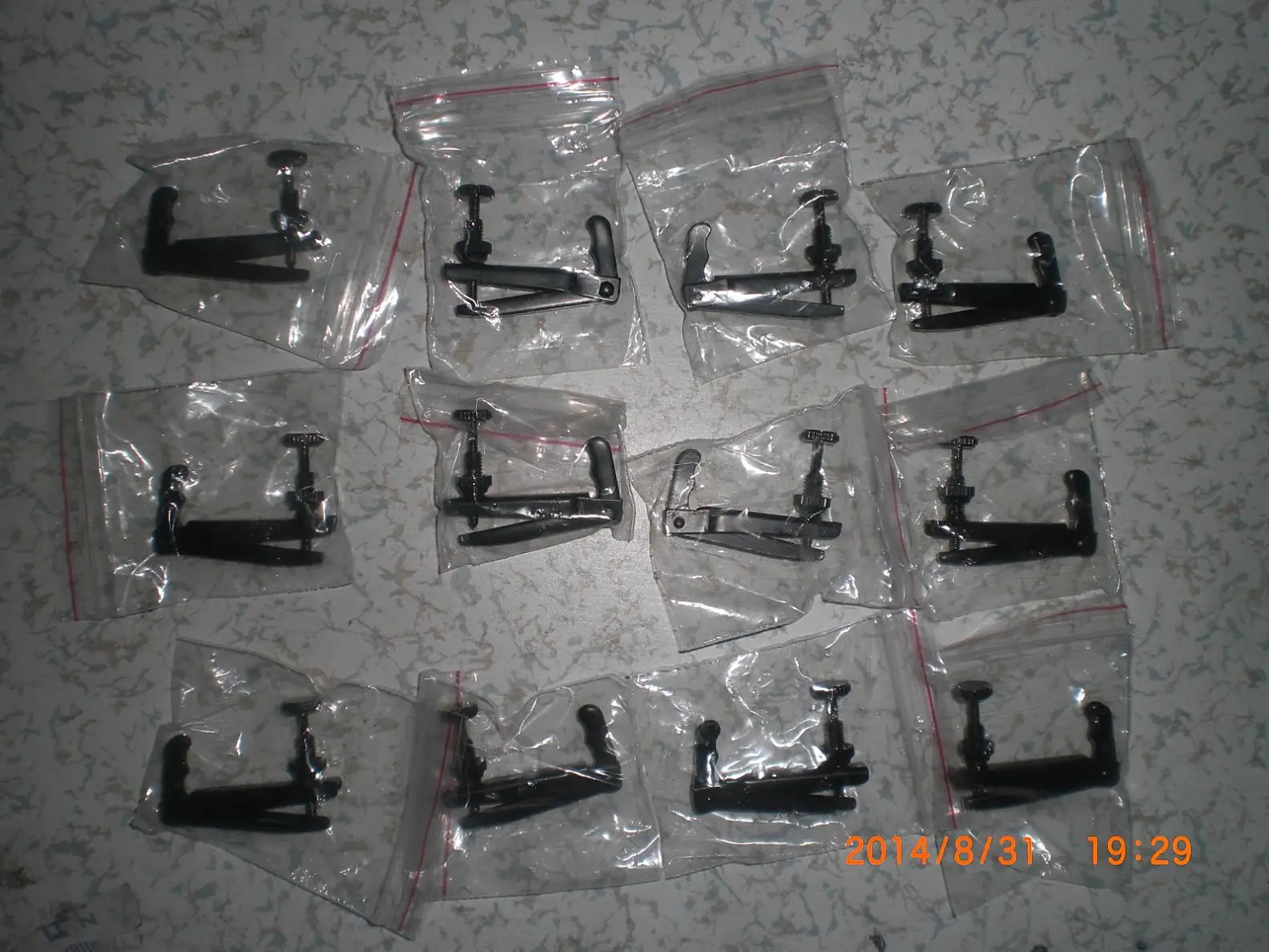 40 PCs VIOLA Fine Tuners for 15 to 16 inches Full Black Color