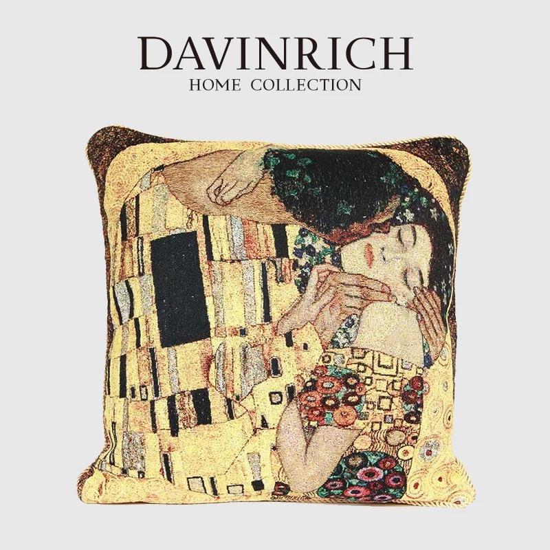 

DAVINRICH Orange Tree Tapestry Pillowcase William Morris's Art Delightful Decorative Square Cushion Cover 45x45 Retro Home Decor