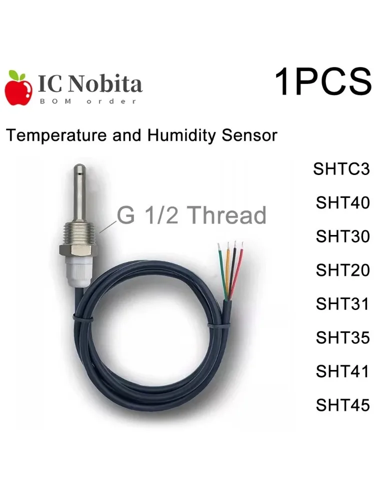 Sonda cyfrowa do pomiaru temperatury i wilgotności SHTC3 SHT40 SHT30 SHT20 SHT31 SHT35 SHT45 41 z gwintem G 1/2 i interfejsem I2C IIC — zdjęcie produktu 6