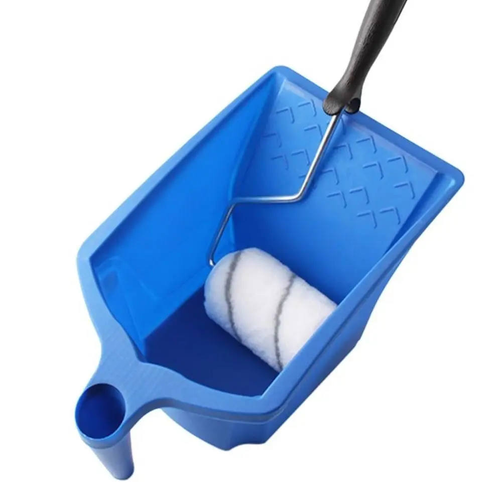 5 Pcs Holding Paint Cup Painting Bucket Blue Plastic Roller Brush Paint Cups Paint Tray Decorating Paint Supplies Apartment