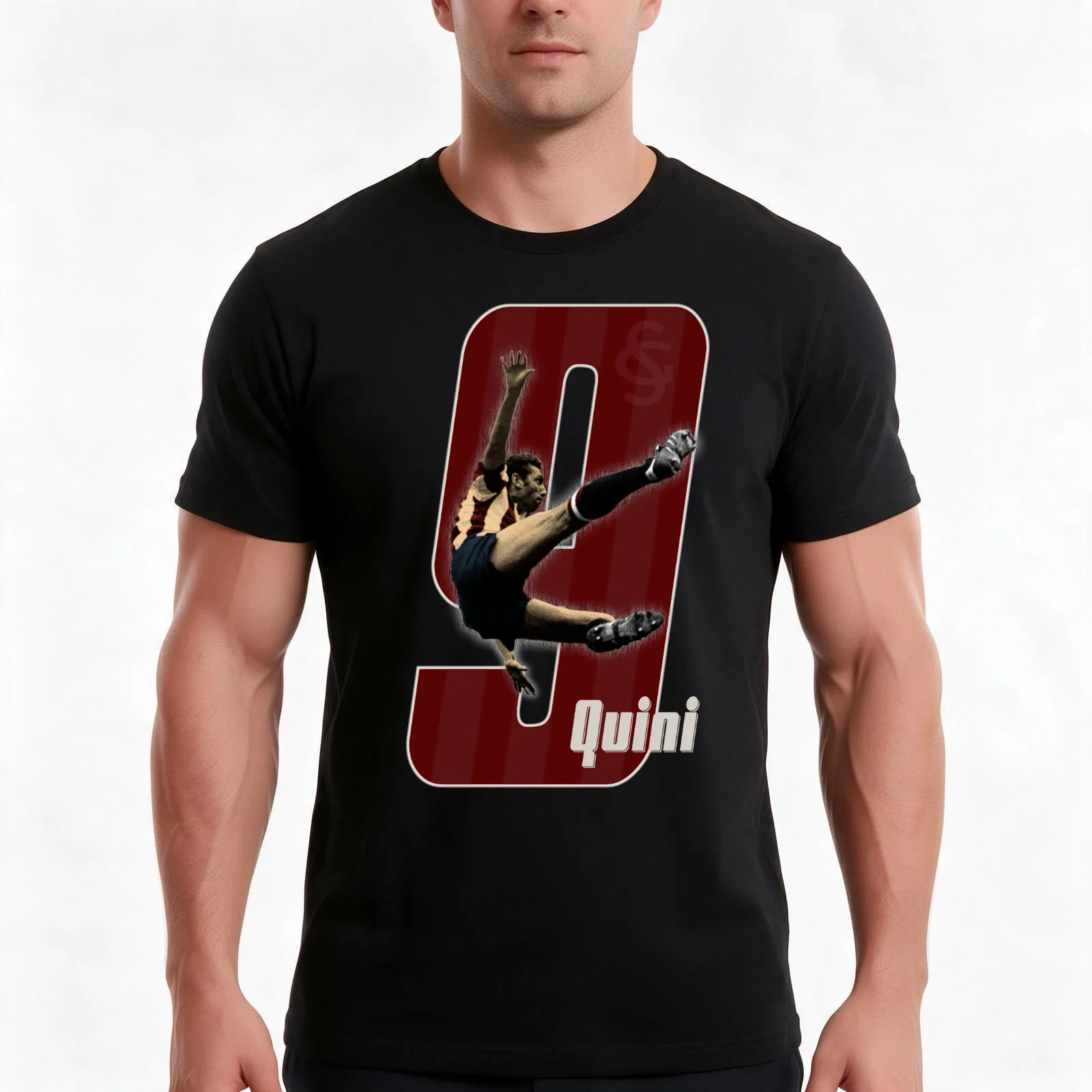 Quini - Sporting T-Shirt Summer Casual Cotton Tee Oversized Streetwear Tops Vintage Graphic Print Loose Fit Short Sleeve