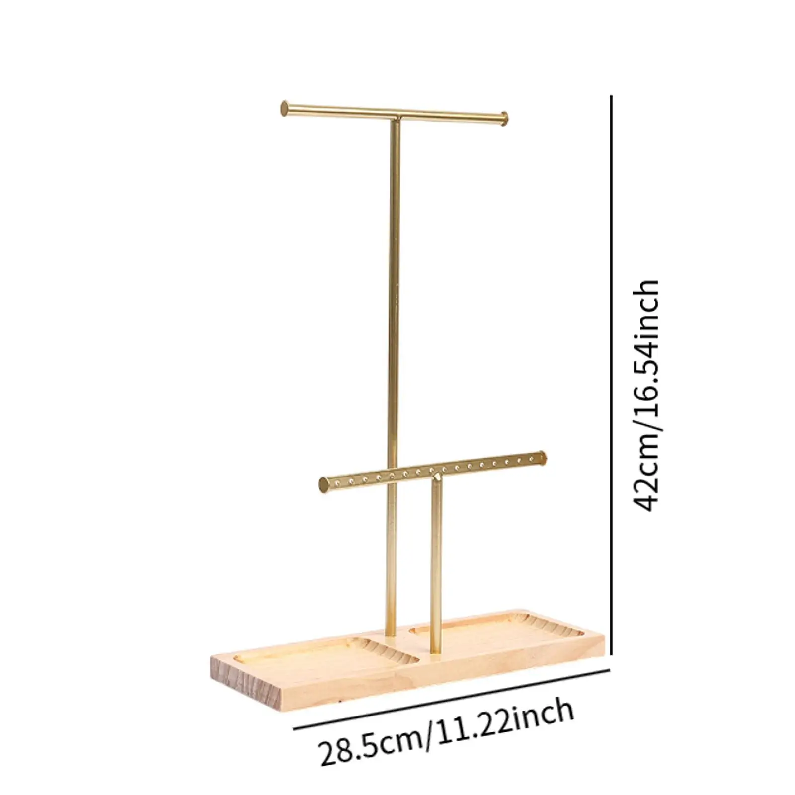 منظم المجوهرات والقلائد والأقراط وحامل متعدد الأغراض وقاعدة ثابتة لعرض المجوهرات وحامل مجوهرات لغرفة النوم والمنزل #6