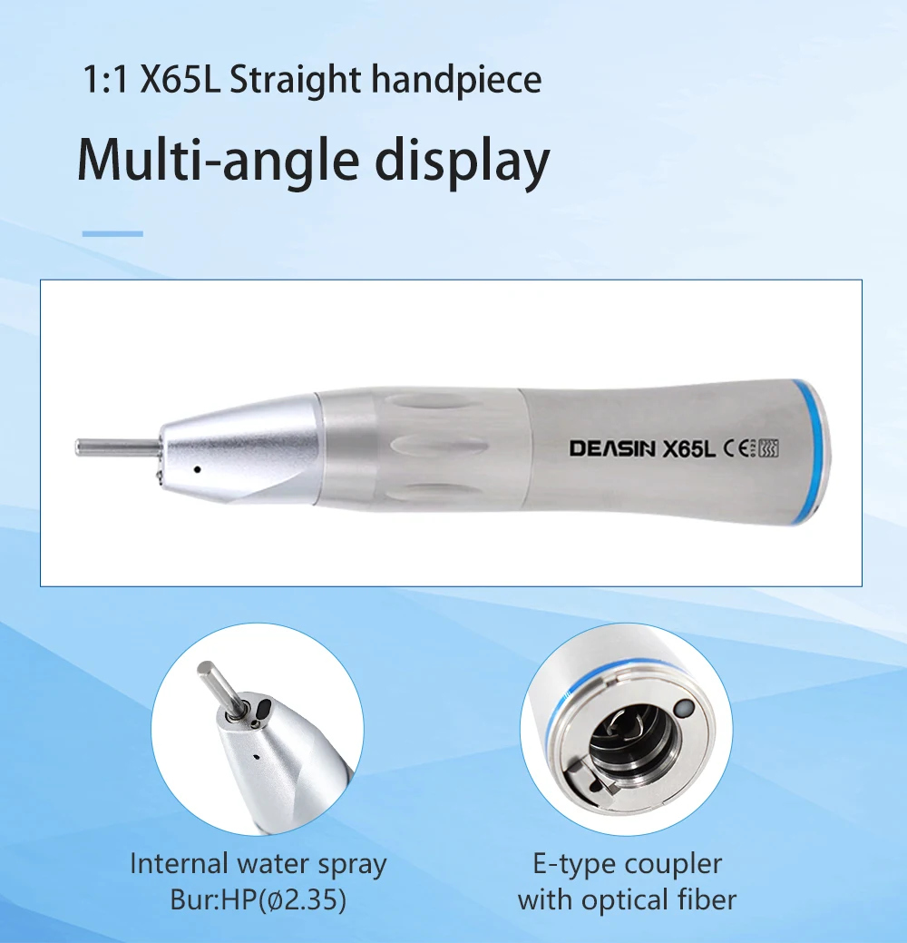 High Quality Dental Low Speed Handpiece 1:1 1:5 20:1 Fiber Optic Straight Contra Angle X25L X95L Air Turbine