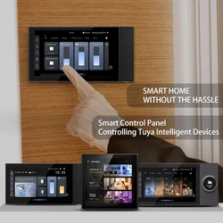 Smart Home Control Panel steuert Tuya Smart Vorhänge Licht Klimaanlagen Wifi Touchscreen Home Automation Wohn Panel