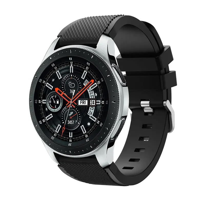 22mm Band for Samsung Galaxy Watch 4/Classic/46mm/42mm/Active 2 Gear s3/S2 Silicone Bracelet Huawei GT/2/GT2/3 Pro Strap