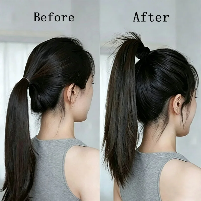5 Stück/Set Hochwertige, dicke, elastische Haarbänder für Frauen und Mädchen, süße Haargummis, Scrunchies, Haarseile, Haar-Accessoires – Detail 3