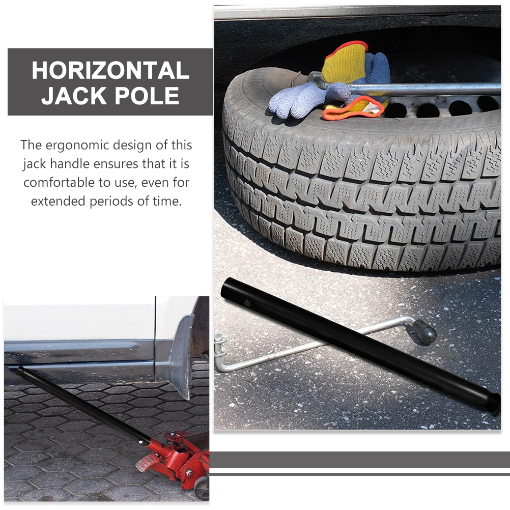 

2Pcs Floor Jack Handle Replacement 3-Ton Hydraulic Durable Steel Rubber Ergonomic Design Floor Jack Handle Replacement