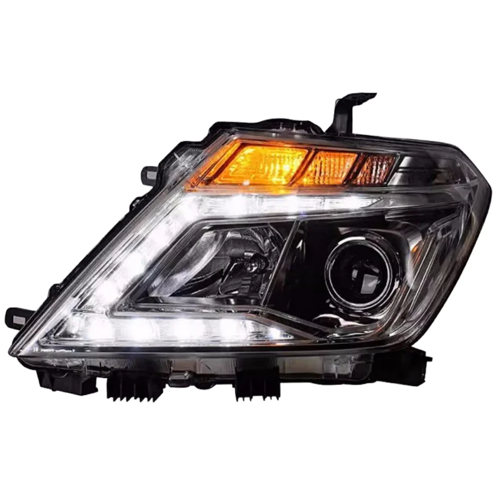 For For Nissan Patrol Y62 Headlight Assembly Q5 Bi-Xenon H7 Projector Lens DRL Halogen Replacement 2010-2020  LHD RHD