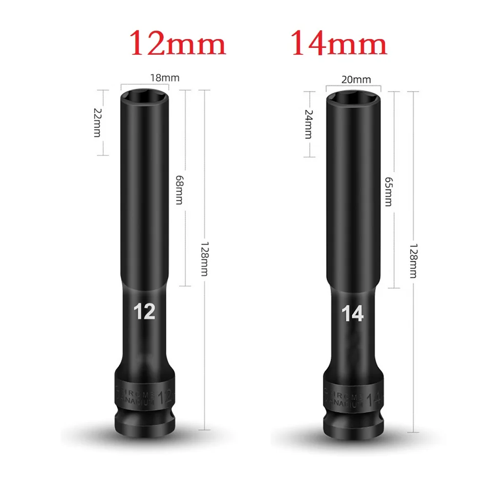 Socket Wrenches Hand Tools Sockets Wall Socket 1/2 Drive Adapter Socket 8-19mm Hex Socket Head Spanner Converter