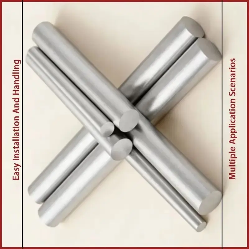 Solid Aluminum Round Bar 1-50mm Diameter For Aerospace Auto Parts Hardware Machining Industry