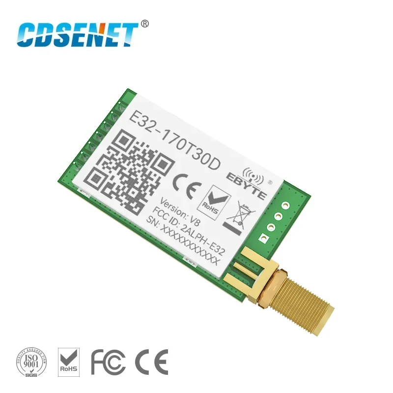 CDSENET LoRa 170MHz vhf Transceiver E32-170T30D Wireless rf Module Long Range 8km SMA rf Transmitter and Receiver