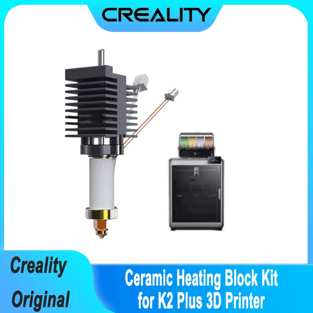 

Creality Original K2 Plus Ceramic Heating Block Kit 350°C High Temperature Resistance Ceramic Heater Block Kits 3D Printer Parts