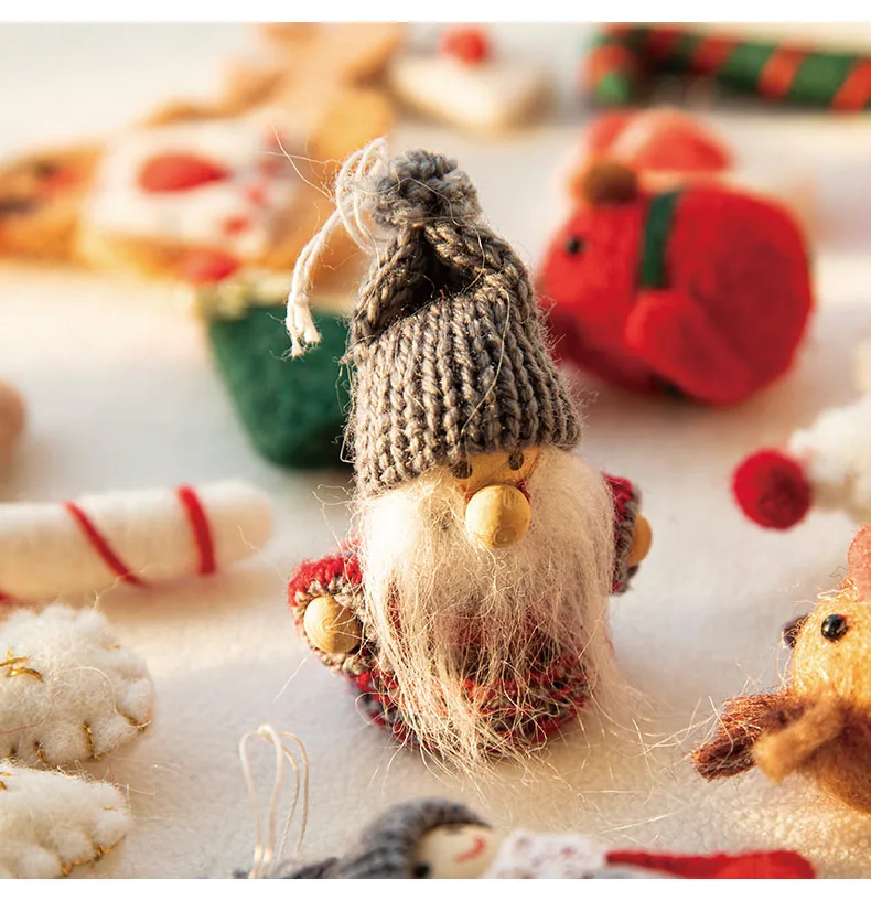 Étoile de Noël en feutre de laine faite à la main pour bébé, accessoires de prise de vue en studio, décoration de Noël