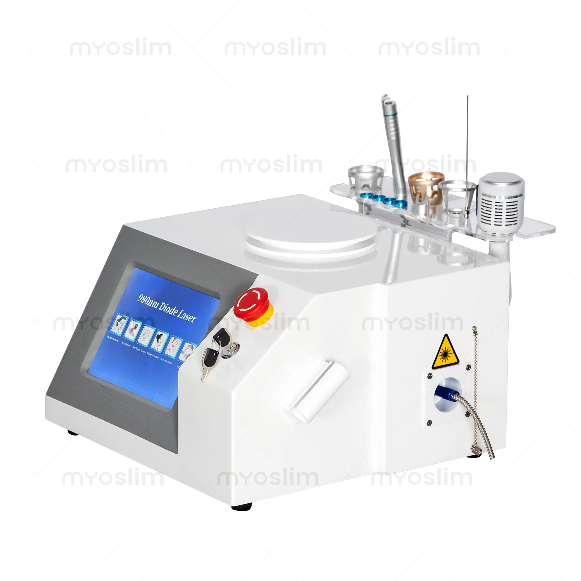 980nm 6-en-1 traitement des varices fongique des ongles rajeunissement de la peau laser diode équipement de beauté instrument professionnel