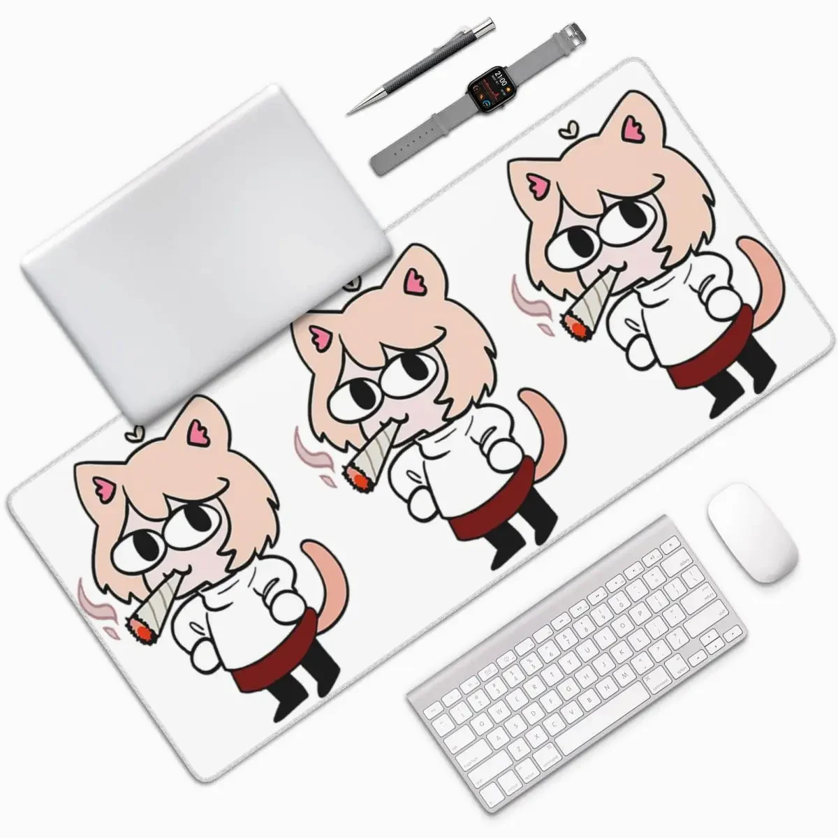 Neco Arc Large Mouse Pad Computer Keyboard Mouse Mat Gaming PC Laptop Desk Mat Office Accessories Table Mats