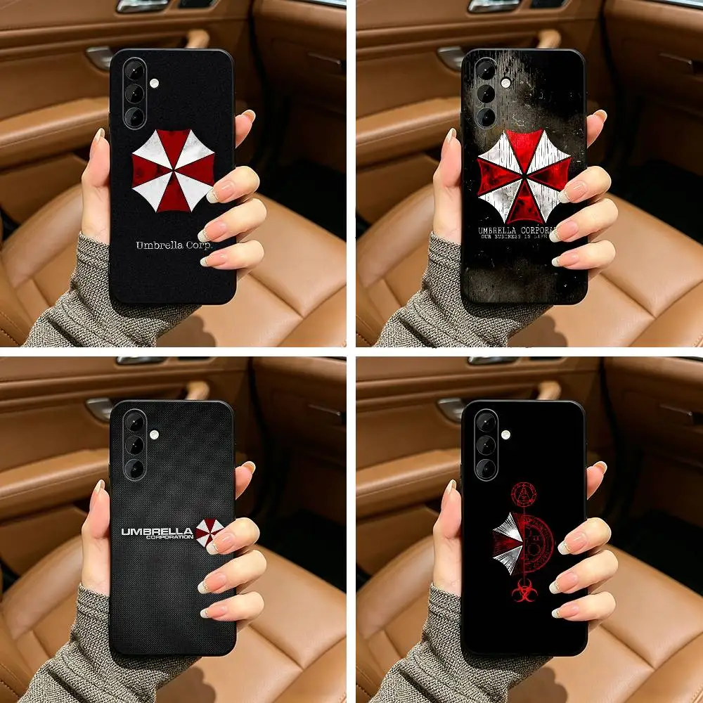 

U-Umbrella -Corporation Black Soft Silicone Phone Case for Samsung Galaxy A73, A71, A72, A70, A53, A52, A51