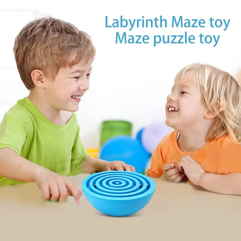 Labyrinth Maze Toy Stress Reliever  Maze Game Educational Toy Round Labyrinth Ball Maze Puzzle Toys For Girls And Boys