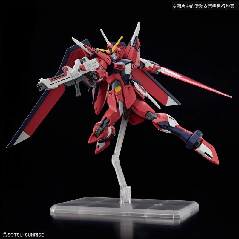 Bandai Original GUNDAM HG 1/144 Series IMMORTAL JUSTICE Anime Action Figure Assembly Model Toys Collectible Model Ornaments Gift