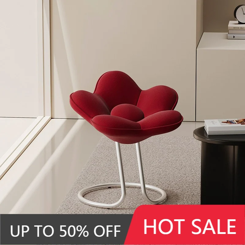 Nordic Dining Chairs Luxury Bar High Chair Modern Comfortable Coffee Chair Dressing Table Home Restaurant Decorations Furnitures