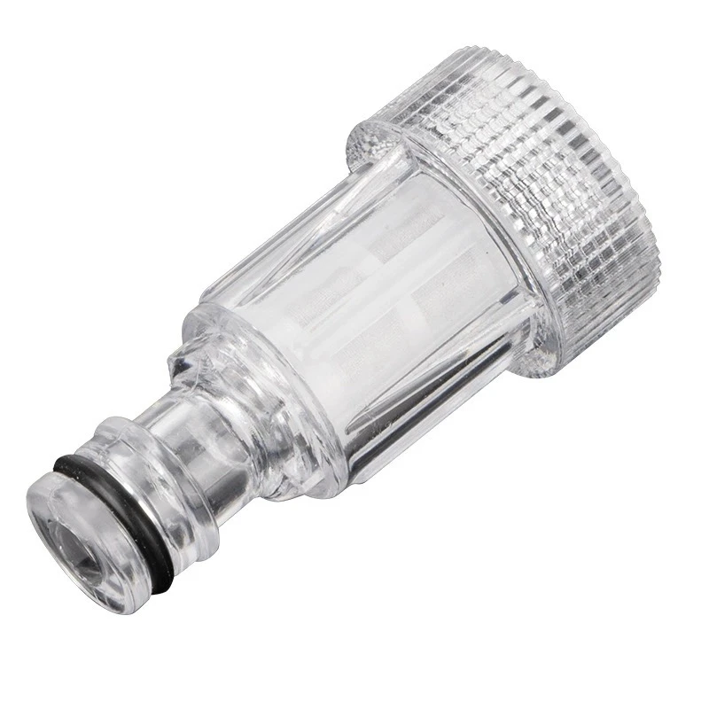 2 high-pressure plastic cleaning machine filter elements-transparent water filter nozzle and hose accessories, suitable for elec