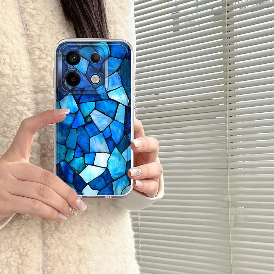 Étui pour Xiaomi Redmi Note 15 A4 A7 13C Note 13 14 Pro Plus 12 9 10 12S 10S 11 11S 14C – Coque de téléphone souple avec motif floral et fenêtre