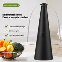 Fly Repellent Fan with Reflective Blades Battery Operated Mosquito Repellent Fan Indoor Outdoor Tabletop Fly Repellent Fan