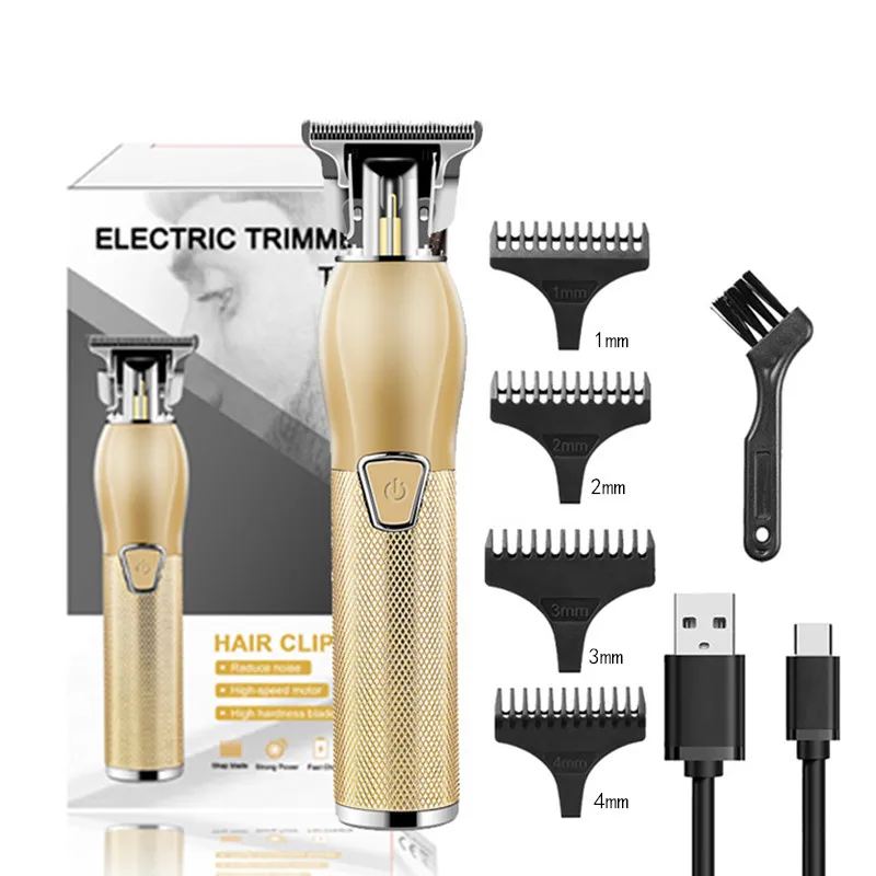 

Electric Hair Clipper Metal Body Vintage Oil Head 0mm Cutting Machine Trimmer For Men Beard Professional Hairdresser Shaver