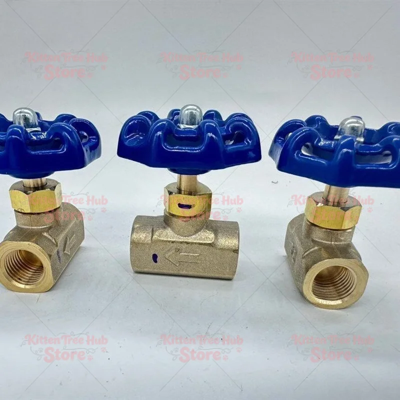 Female Threaded Globe Valve, Low-Temperature Brass Valve, 1/4-Inch Body, 2-Inch Brass Valve