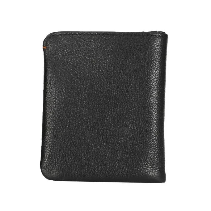 Cartera supersuave de cuero genuino para hombre, Mini Clip Vertical de cuero genuino, capa de cabeza juvenil, hecho a mano, ultrafino