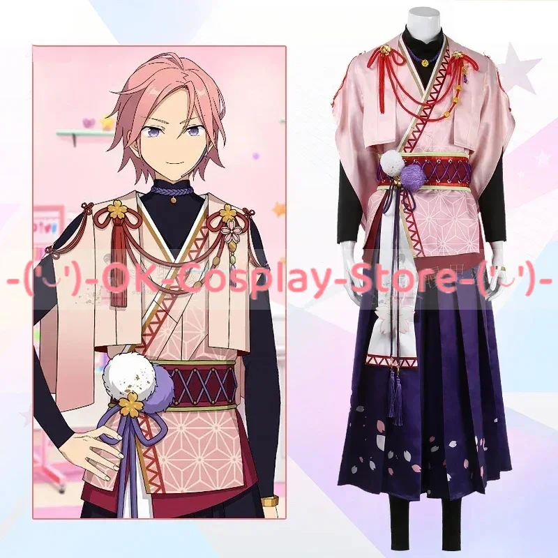

[Customized] Game Ensemble Stars Oukawa Kohaku Cosplay Costume Fancy Sakura Kimono Party Outfits Halloween Carnival Uniforms