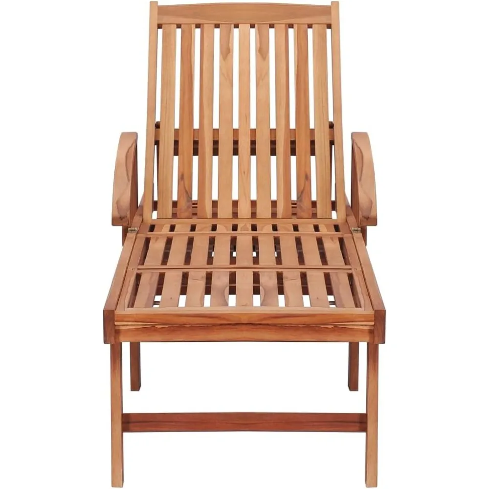 كرسي استلقاء للتشمس من خشب السنط الصلب مع وسادة خضراء في الهواء الطلق كرسي صالة خشبي للتشمس سرير للتشمس كرسي صالة سرير نهاري Lou