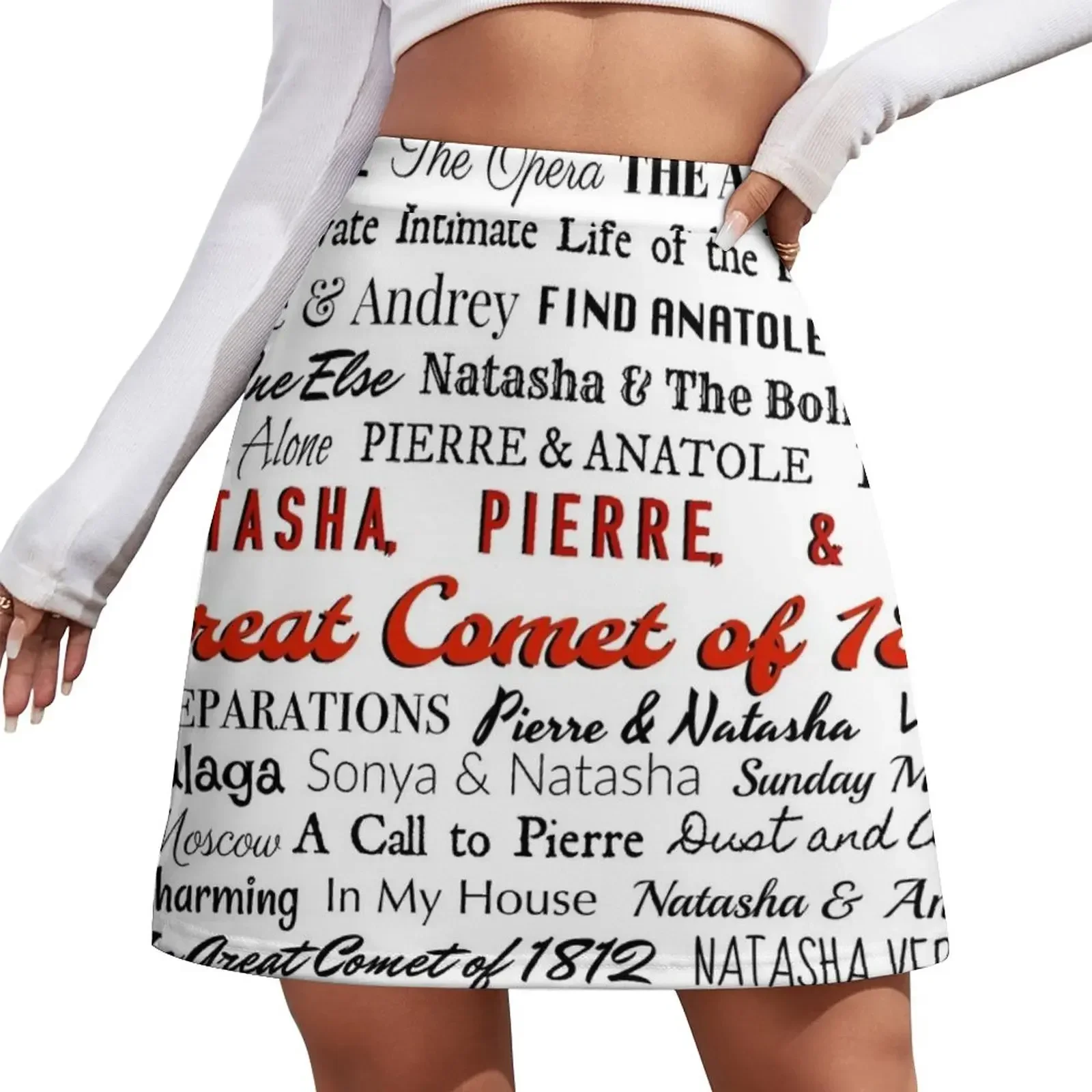 The Great Comet Album Mini Skirt womens clothing Summer dress