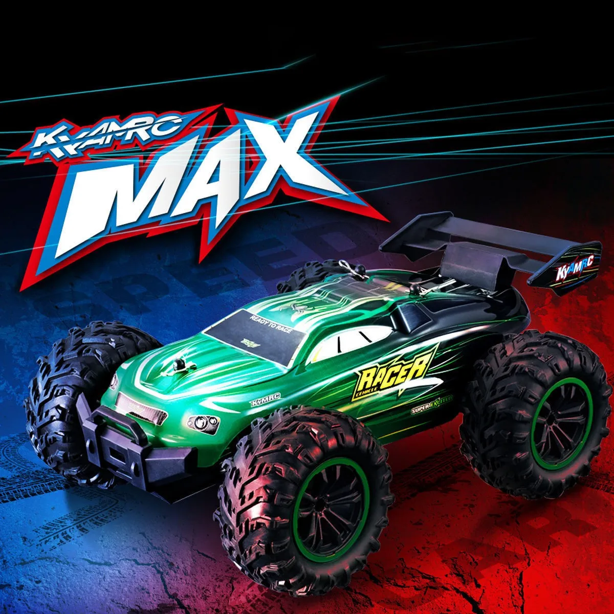 4WD with LED Headlights High speed RC Off road remote control vehicle high-speed drift vehicle 1:18 pickup racing car